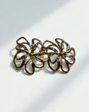 Bloom Petal Earrings in Gold